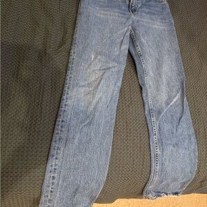 Abercrombie & Fitch Women's Straight Leg Blue Jeans